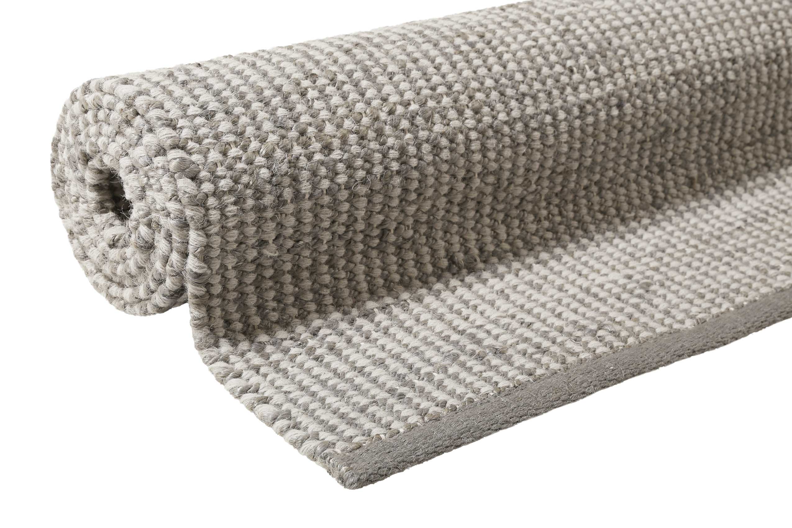 Esprit Kelim Teppich Grau Creme aus Jute & Wolle 