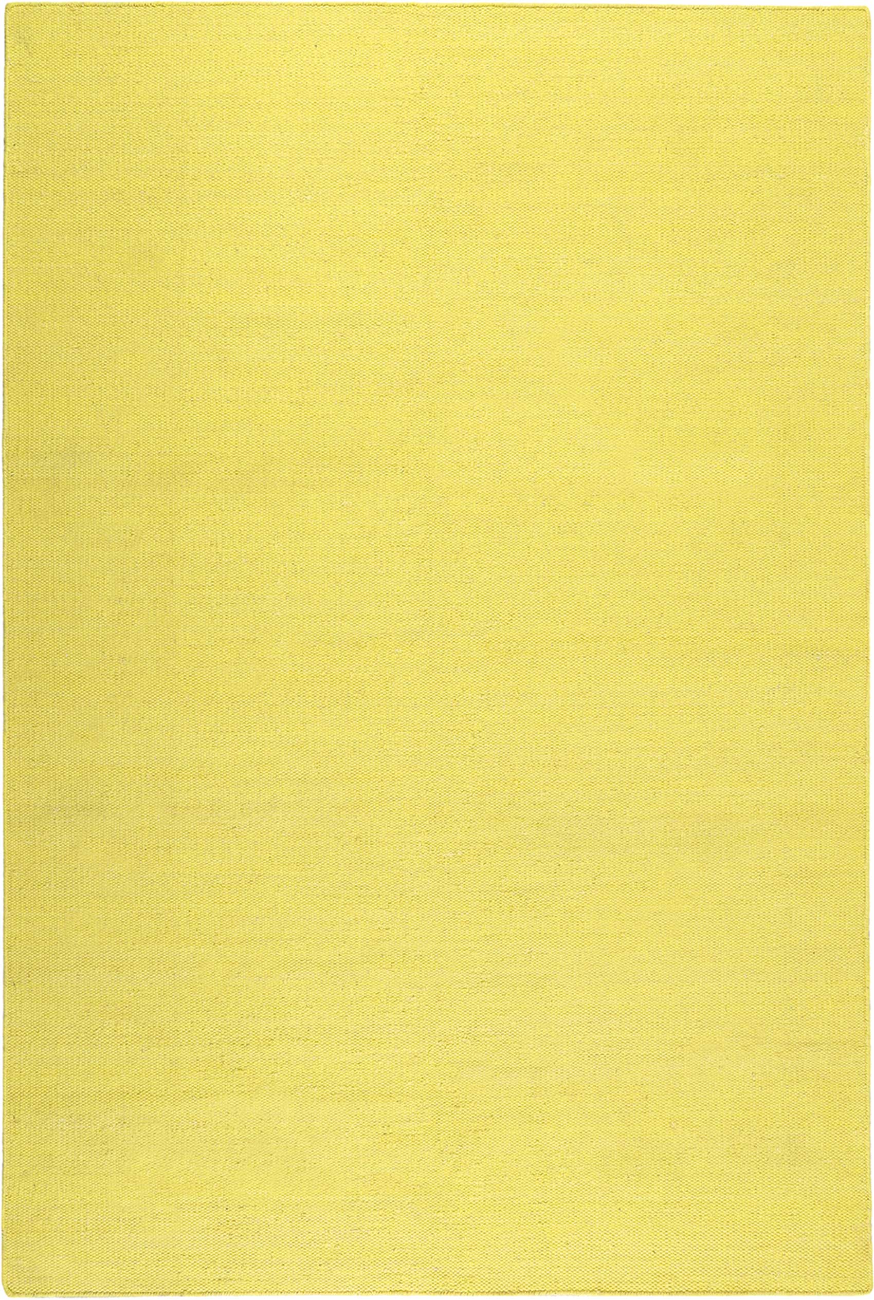 Esprit Kurzflor Teppich Gelb Baumwolle » aus Outlet- Teppiche Kelim – Rainbow «