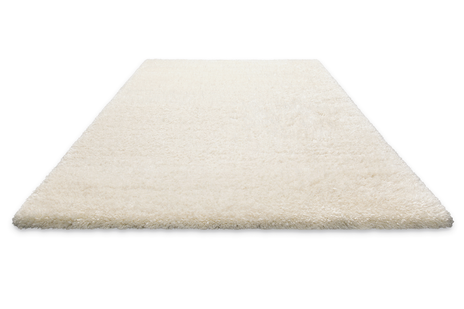 Teppich Creme Weiß Hochflor sehr kuschelig & flauschig 