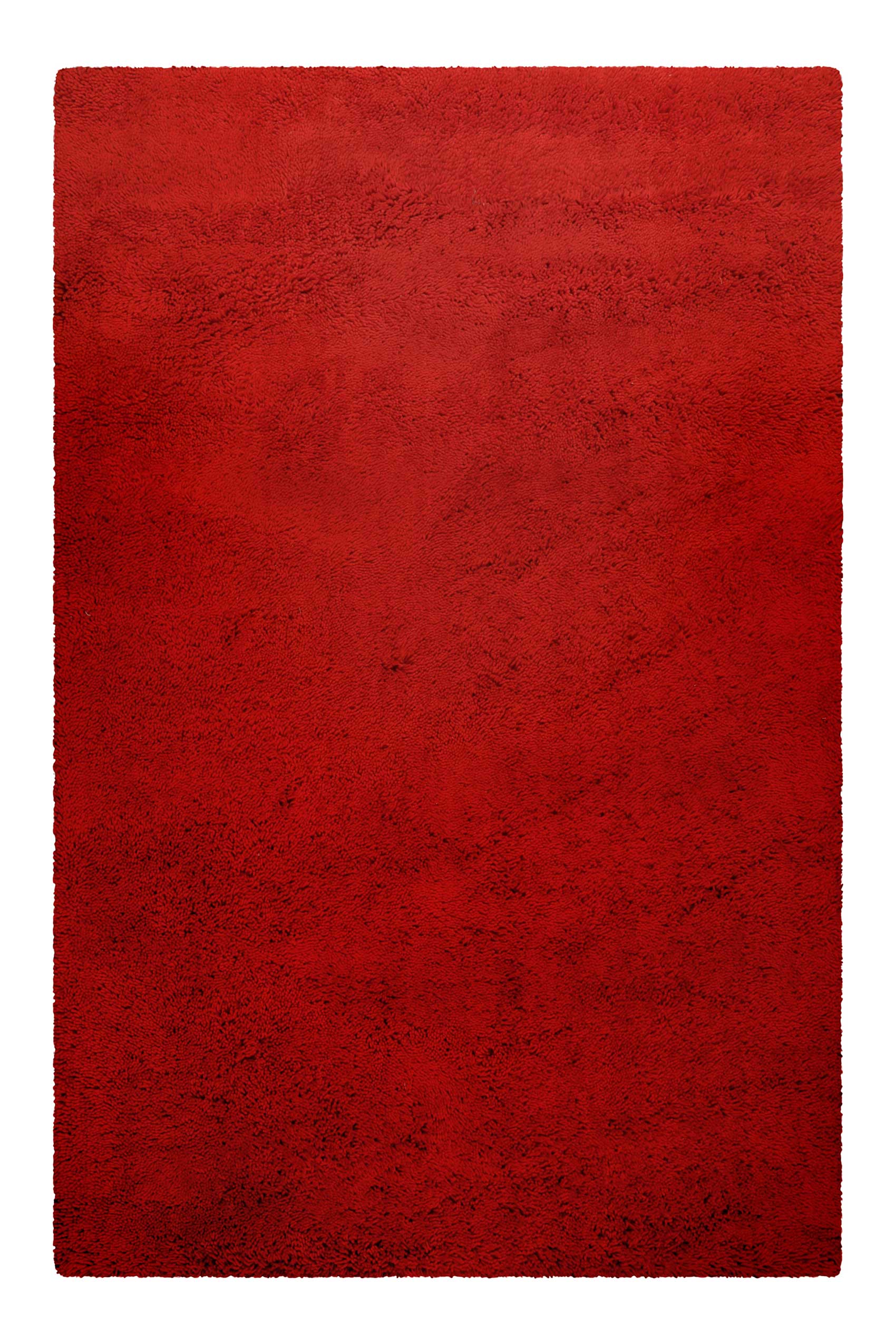 Wollteppich Rot Shaggy Hochflor » Rossi « Homie Living - Ansicht 1