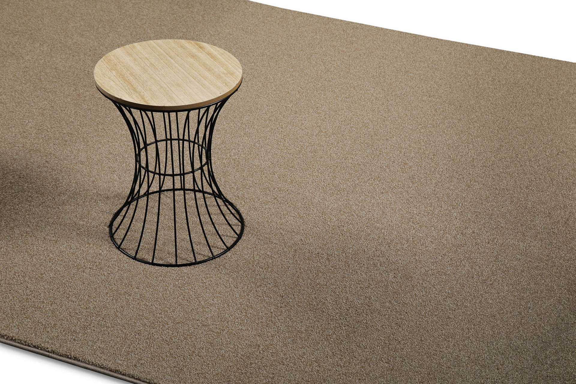 Kurzfor Teppich Braun Beige meliert 